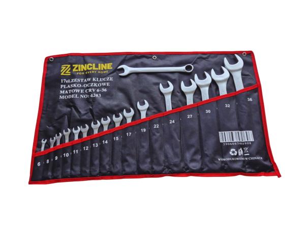 Steeksleutel- en Ringsleutelset 6–36 mm – 17-delig - CVR