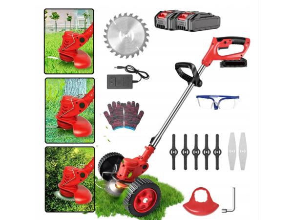 Zincline Accu Grastrimmer 24V – Met 2x Accu – Met wielen