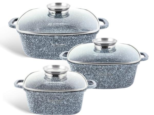 6-delige Luxe Pannenset van Gesmeed Aluminium