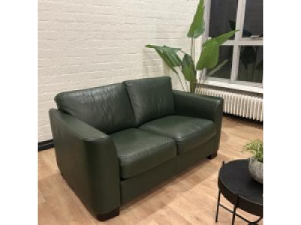 Groene leren 2 zitter