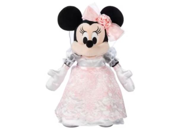 Knuffel Minnie Bruid H30,5cm