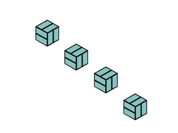 4x Akoestisch paneel Hexagon Ocean Splash 300 × 260 × 38 mm