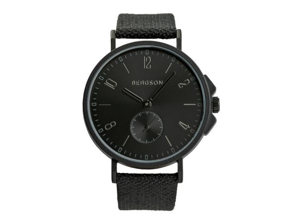 Bergson Ocean unisex horloge zwart 42mm