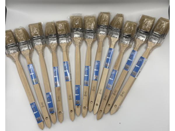 Partij 12x Radiator Verfkwasten Set (3-delig) – Lange Steel