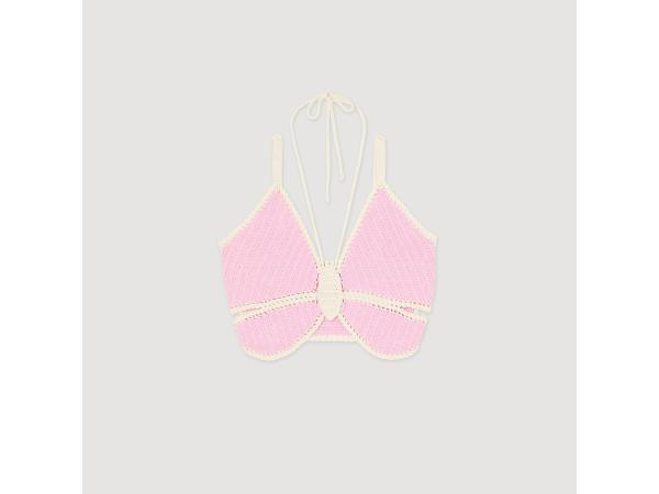 Sandro Gehaakte vlindertop maat 2