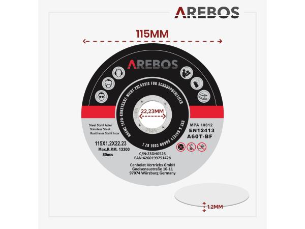 Slijpschijven - 50 stuks - 115mm x 1mm