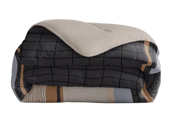 Royalbed Blue Stripes 200x200 - Dekbed zonder overtrek