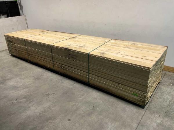 50x Vuren plank ruw 480x12,5x2,2cm