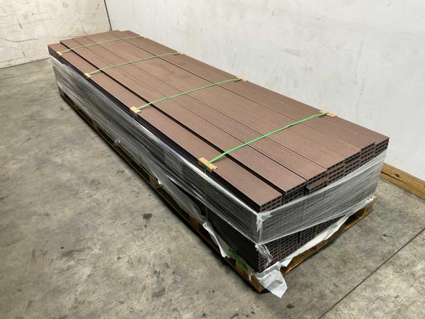 30x Bamdura composiet vlonderplank Walnoot 360x14,6x2,5cm