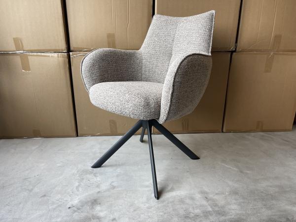 Armstoel Zoro (set van 6) Stof - Beige