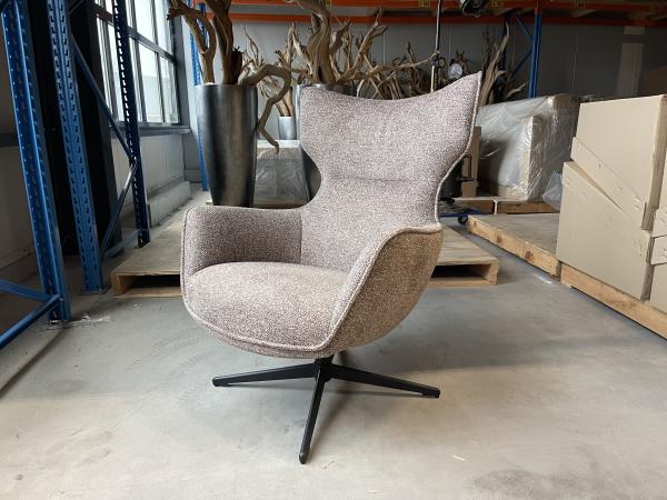 Fauteuil Muse (set van 2) - Draaibaar - Stof - Mocca 