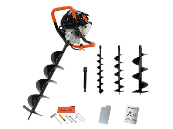 Grondboor - Benzine - 52cc - 3 boren 100/150/200 mm 