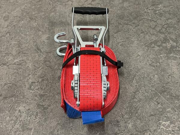 4x Konvox spanband met klauwhaak en ratel 50mm x 9m