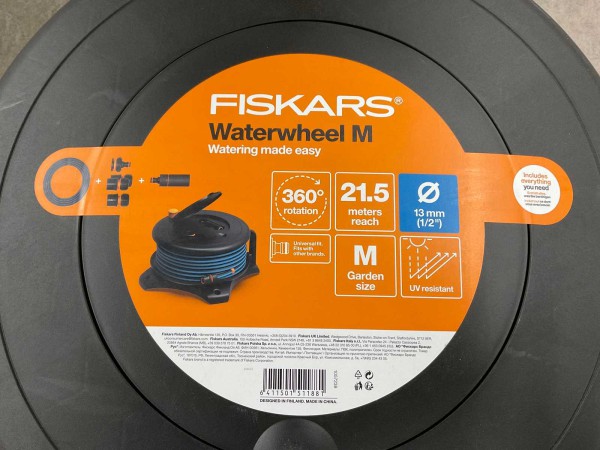 fiskars-waterwheel-m-slanghaspel-20m