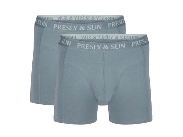 Presly &amp; Sun Robert 2-Pack Boxers Blue Grey - L