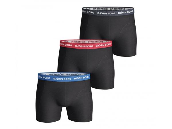 Bjorn Borg 3-Pack Boxers Contrast Solids - XS