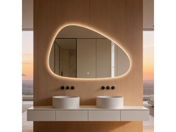 Organische Led Spiegel 100x60 Cm 3 Led standen Anti condens 