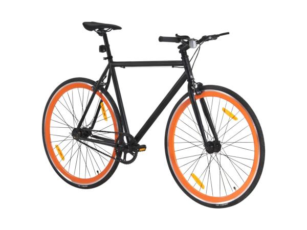 Stadsfiets Zwart Oranje 59 CM B keuze*