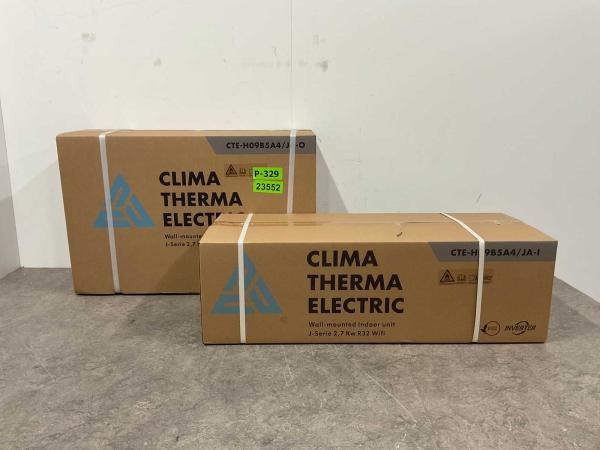 2x Airco split 2,7kW met wifi 9.200 BTU tot 25m²