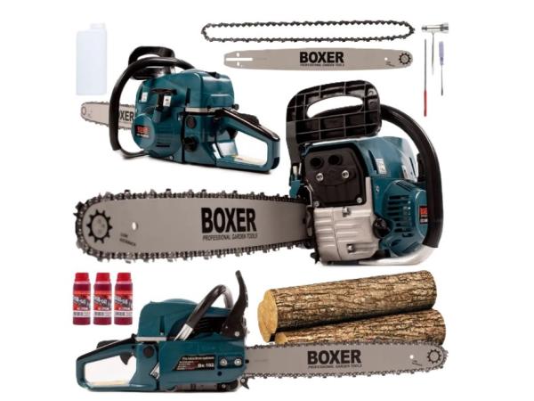 Boxer Benzine Kettingzaag 5.9KW - 2x Ketting - 2x Zwaard 