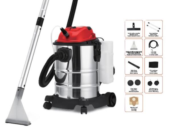 Stofzuiger - Nat & Droog - 28L - 2800W - Met Opzetstukken