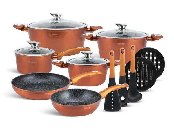 15-delige Luxe Pannenset van Gesmeed Aluminium