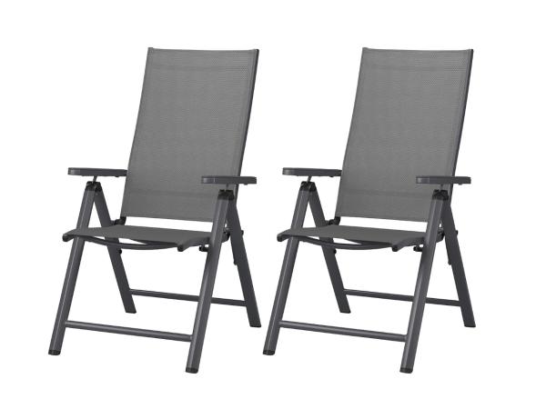 2x Livarno Verstelbare tuinstoelen set Houston