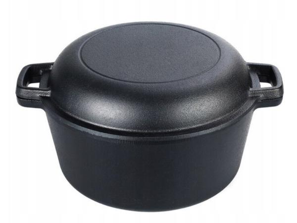 Gietijzeren Pan met Deksel 26 cm – 4,5 L | Pan & Braadpan