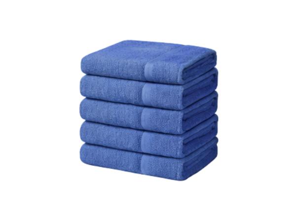 Handdoeken 70×140 cm – Set van 5 – 400 g/m² – Blauw