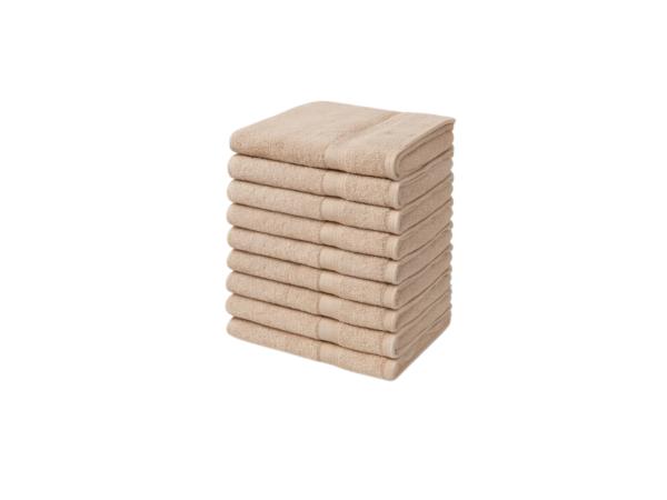 Handdoeken 50×100 cm – Set van 10 – 400 g/m² – Zand