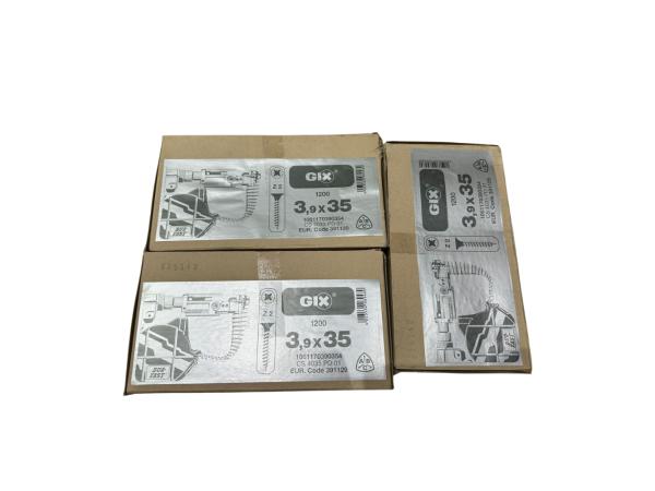 3x GIX Gipsplaatschroeven 3,9 x 35 mm 1200 stuks