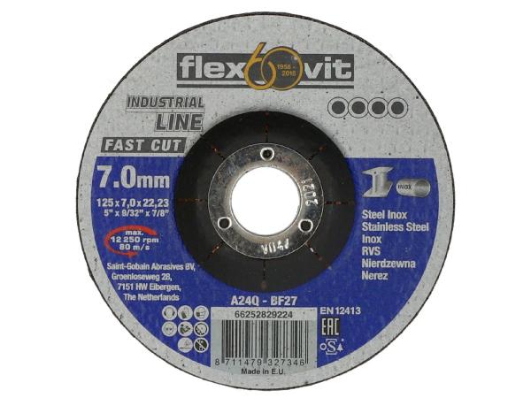 10x Flexovit Afbraamschijf 180 x 7,0 x 22,2 mm A24/Q-BF2