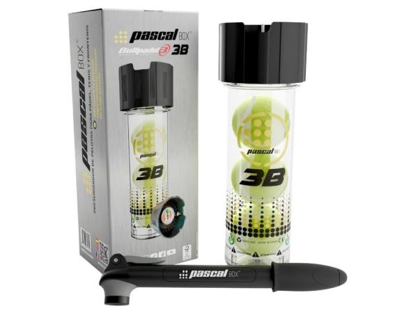 Pascal Box druksysteem voor tennis-padel ballen