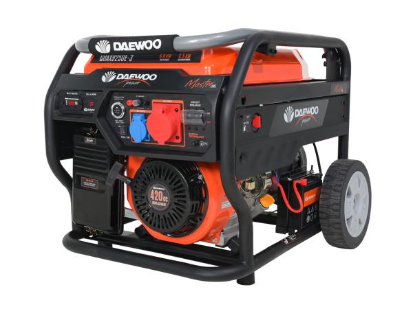 Daewoo benzine generator 6,5kW GDAX9250E