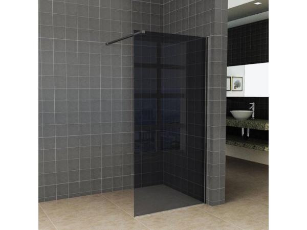 Inloopdouche / Douchewand - 120x200 - Mat Zwart 