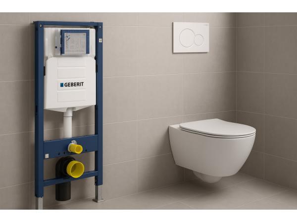 UP320 Geberit Luxe Hangeng Toilet set rimless 