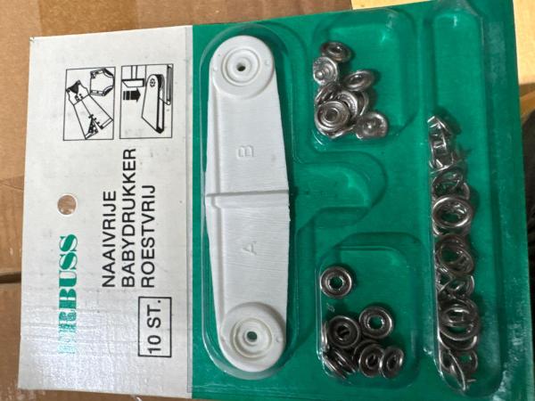 10x Erbuss Naaivrije babydrukker roestvrij 10 stuks