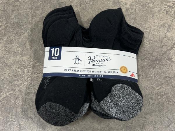 10x Penguin sokken 10-pack maat 40-42 No Show