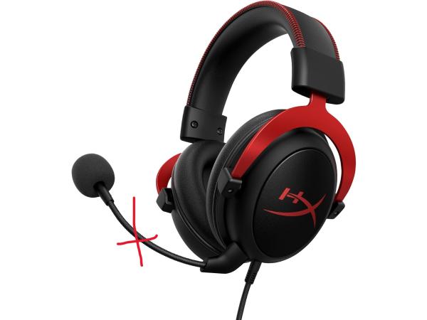 HyperX Cloud II gamingheadset 7.1 - Mist microfoon