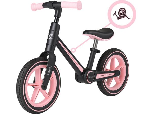 Først Loopfiets 2 Jaar - Balance Bike - Loop Fiets - Speelgoed Vanaf 2 Jaar - Jongens &amp; Meisjes - Opvouwbaar - Roze