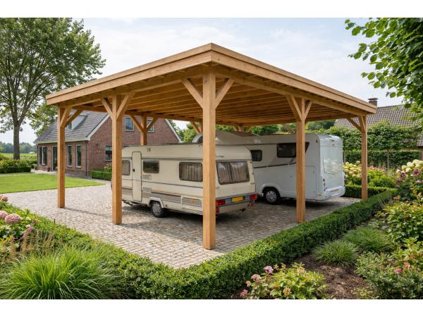 Vrijstaande camper-/caravanoverkapping 660x960x395cm