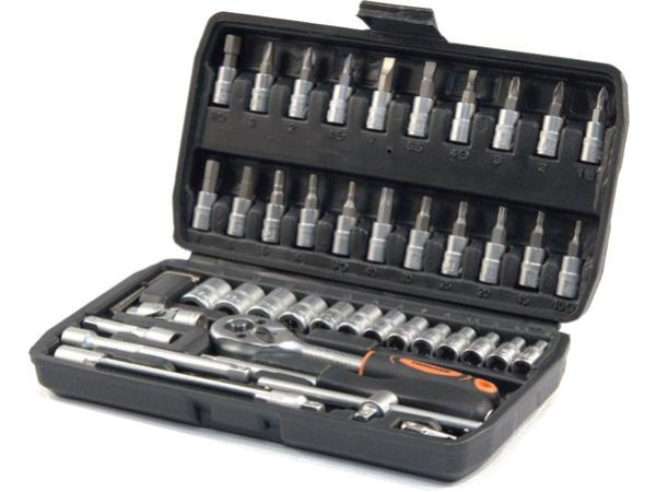 Trimann 1/4'' Dopsleutelset in koffer 46 delig