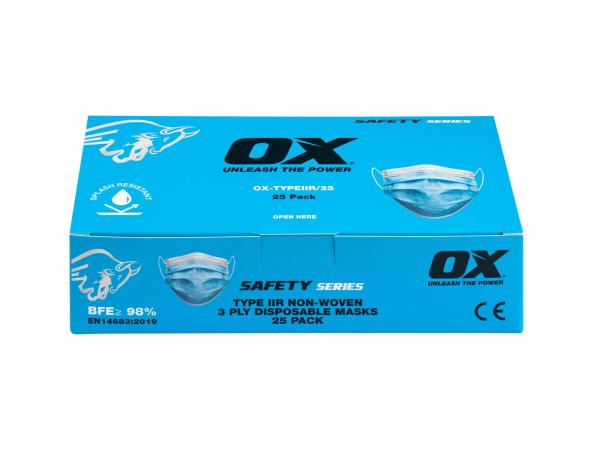 50x OX mondmasker 3-laags wegwerp 10-pack