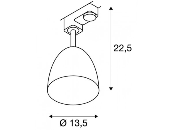 SLV Raillamp Para Cone  wit1