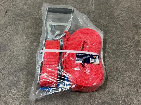 5x Konvox spanband met ratel en haak 50mm x 9m