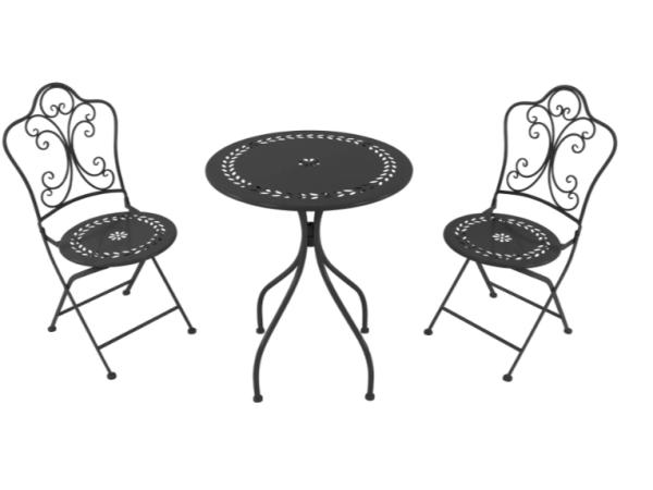 AXI Marilou metalen Bistroset Romantisch Antraciet