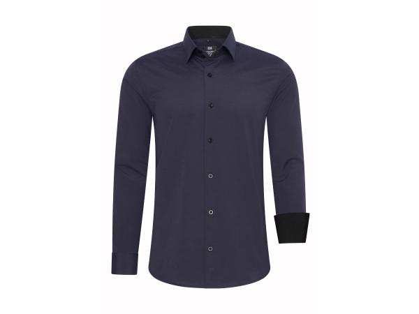 Rusty Neal Heren Overhemd Navy - XXL