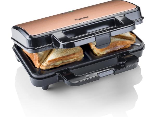 Bestron Tosti apparaat - ASM90XLCO - 900W - Voor 2 tosti's