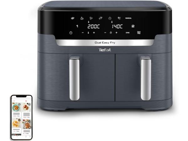 Tefal Dual Easy Fry XXL Dubbele Heteluchtfriteuse, 11L 2700W