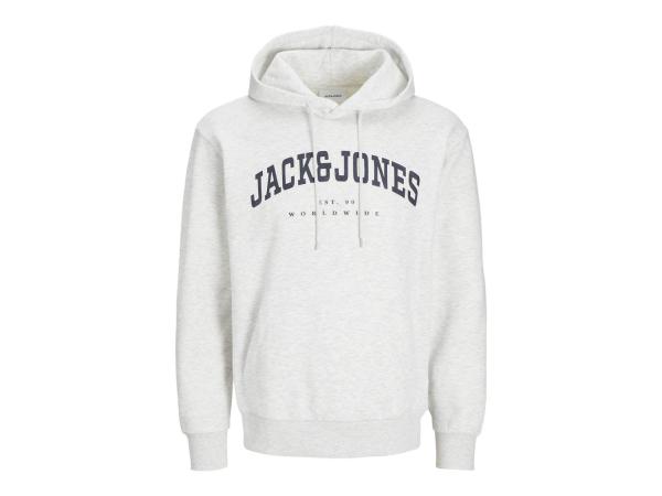 Jack &amp; Jones Caleb Sweat Hood White Melange - L
